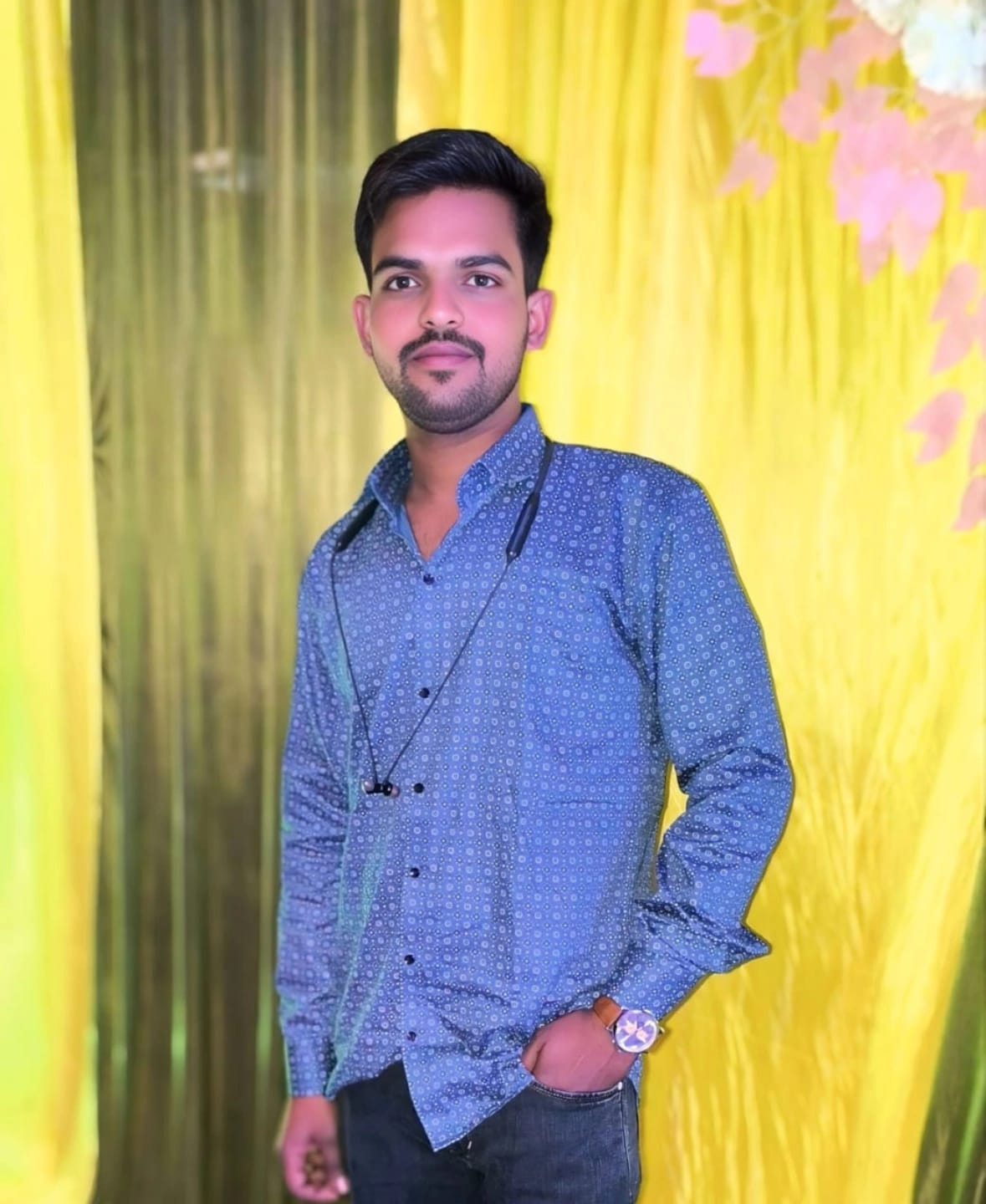 Photographer holding camera